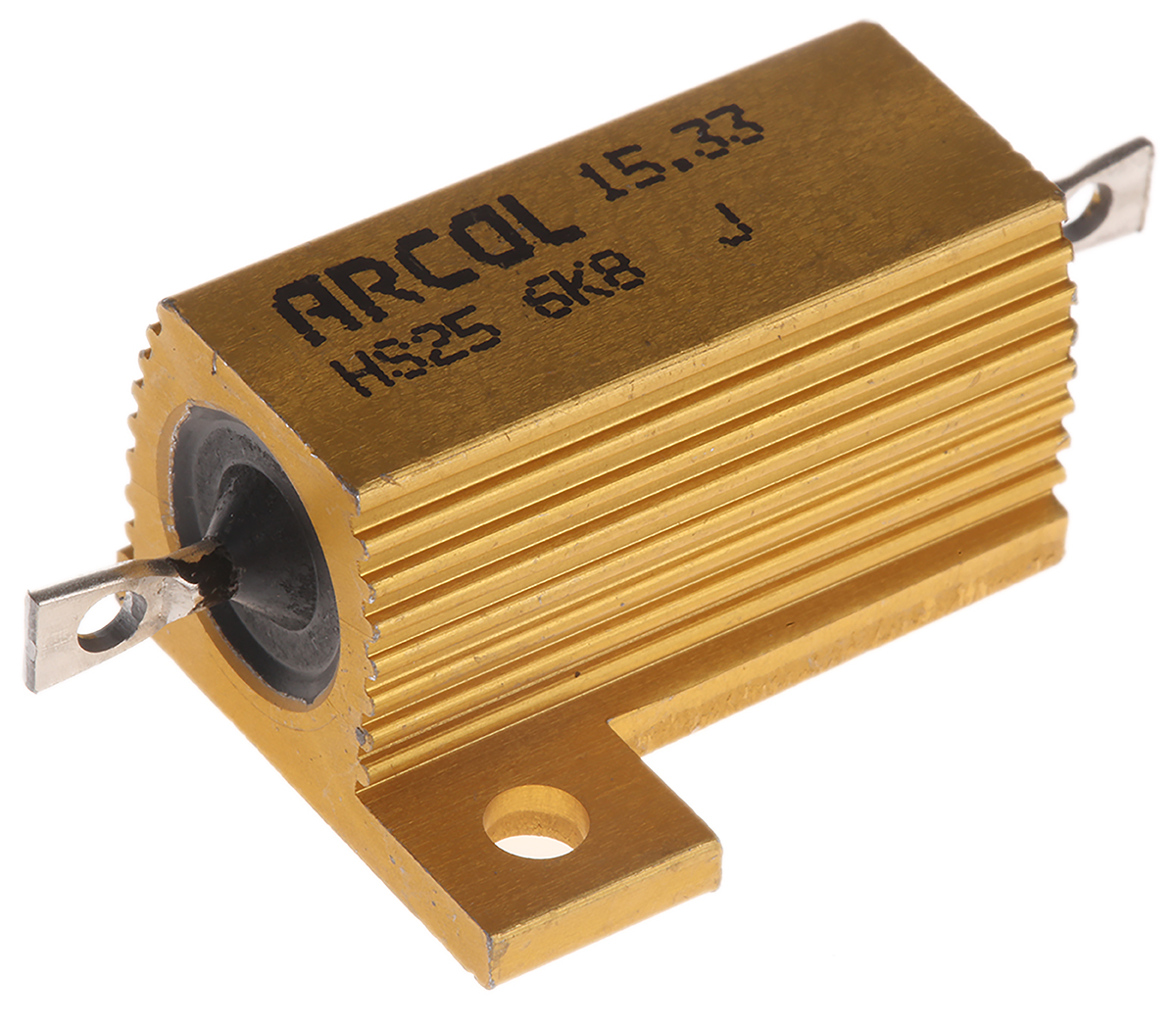 Arcol HS25 6K8 J, 6.8 kΩ 25 W Wirewound Chassis Mount Resistor ±5 %