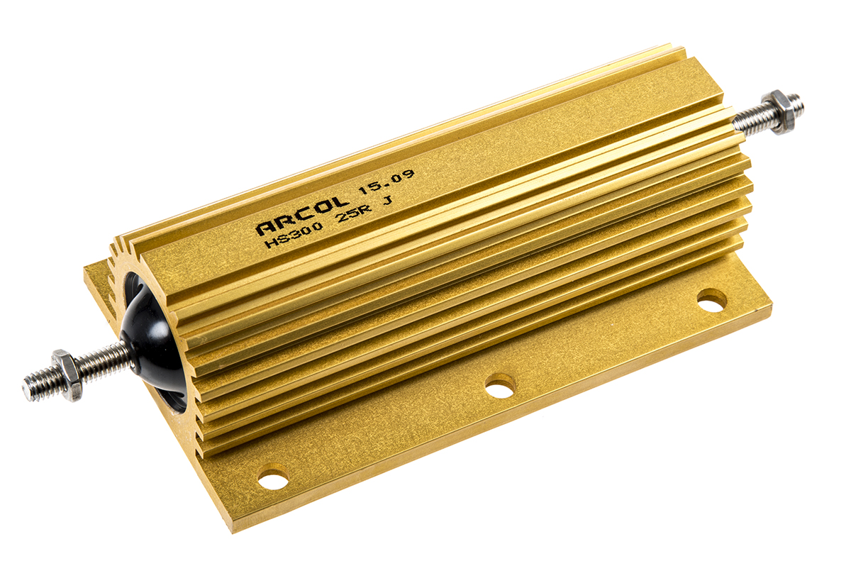 Arcol HS300 25R J, 25 Ω 300 W Aluminium Chassis Mount Resistor ±5 %