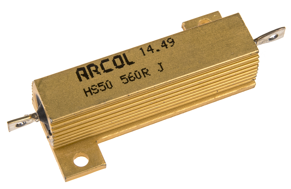 Arcol HS50 560R J, 560 Ω 50 W Wirewound Chassis Mount Resistor ±5 %