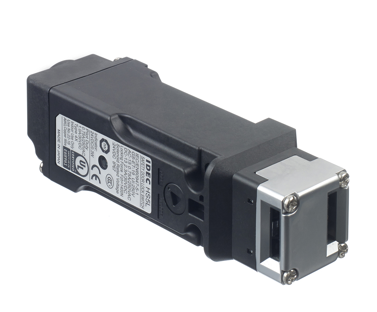Idec HS5L Safety Interlock Switch, Keyed Actuator Included, Solenoid Lock