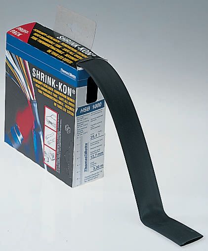 Thomas & Betts Heat Shrink Tubing Kit, Black 19.1 mm Sleeve Dia. x 5m Length 2:1 Ratio, HSB Series