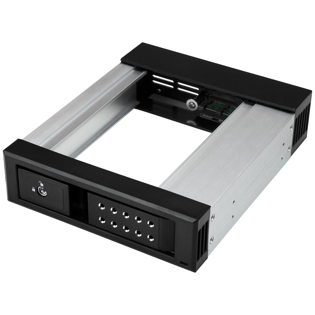 StarTech.com 5.25 to 3.5 in (SAS, SATA) Hard Drive Hot Swap Bay 179.4 x 146 x 39 mm SATA