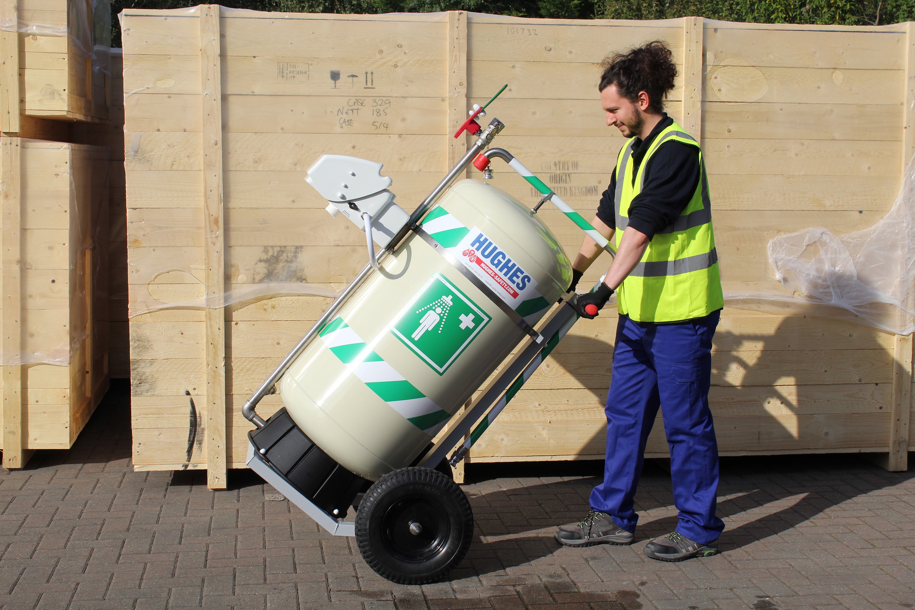 hshs040kgv Hughes Wall Emergency Shower Eye Wash Unit