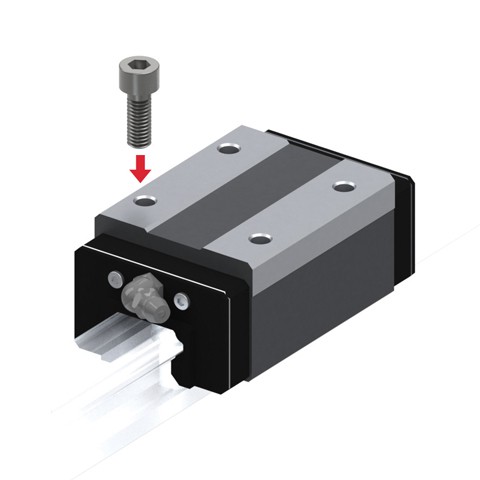 THK Linear Guide Carriage HSR30LC1SS(GK) HSR Series, 48.9 kN Dynamic Load