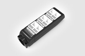 HellermannTyton Connectivity HT-POD Series, Angled Cat6 6 Way Angled Adapters Shielded Shield Type