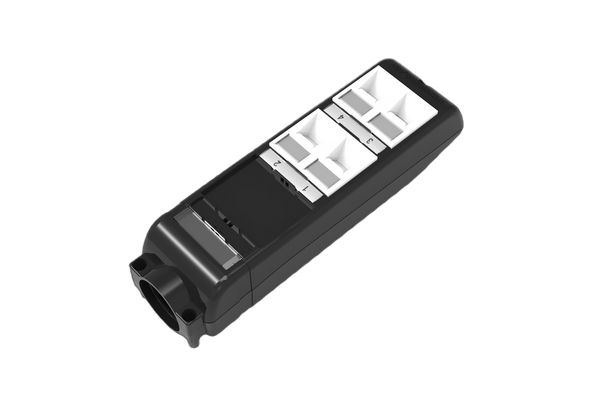HellermannTyton Connectivity HT-POD Series, Angled Cat6 4 Way Angled Adapters Shielded Shield Type