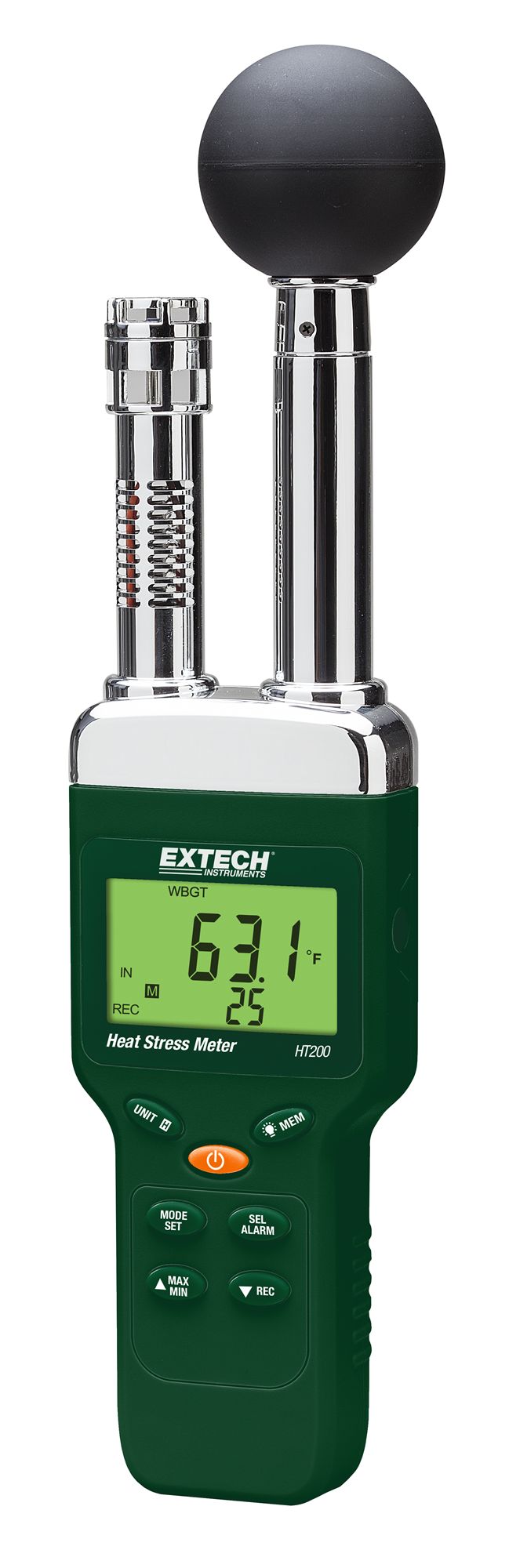 Extech HT200 Hygrometer 50 °C, ±3 % Accuracy, 50 °C Max, 99 %RH Max
