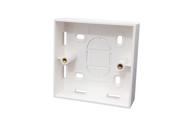 HellermannTyton Connectivity HTC White Plastic Coated ABS Back Box, Wall Mount, 1 Gangs 27 mm 86mm 27 mm