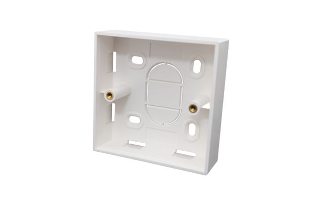HellermannTyton Connectivity HTC White Plastic Coated ABS Back Box, Wall Mount, 1 Gangs 37 mm 86mm 37 mm