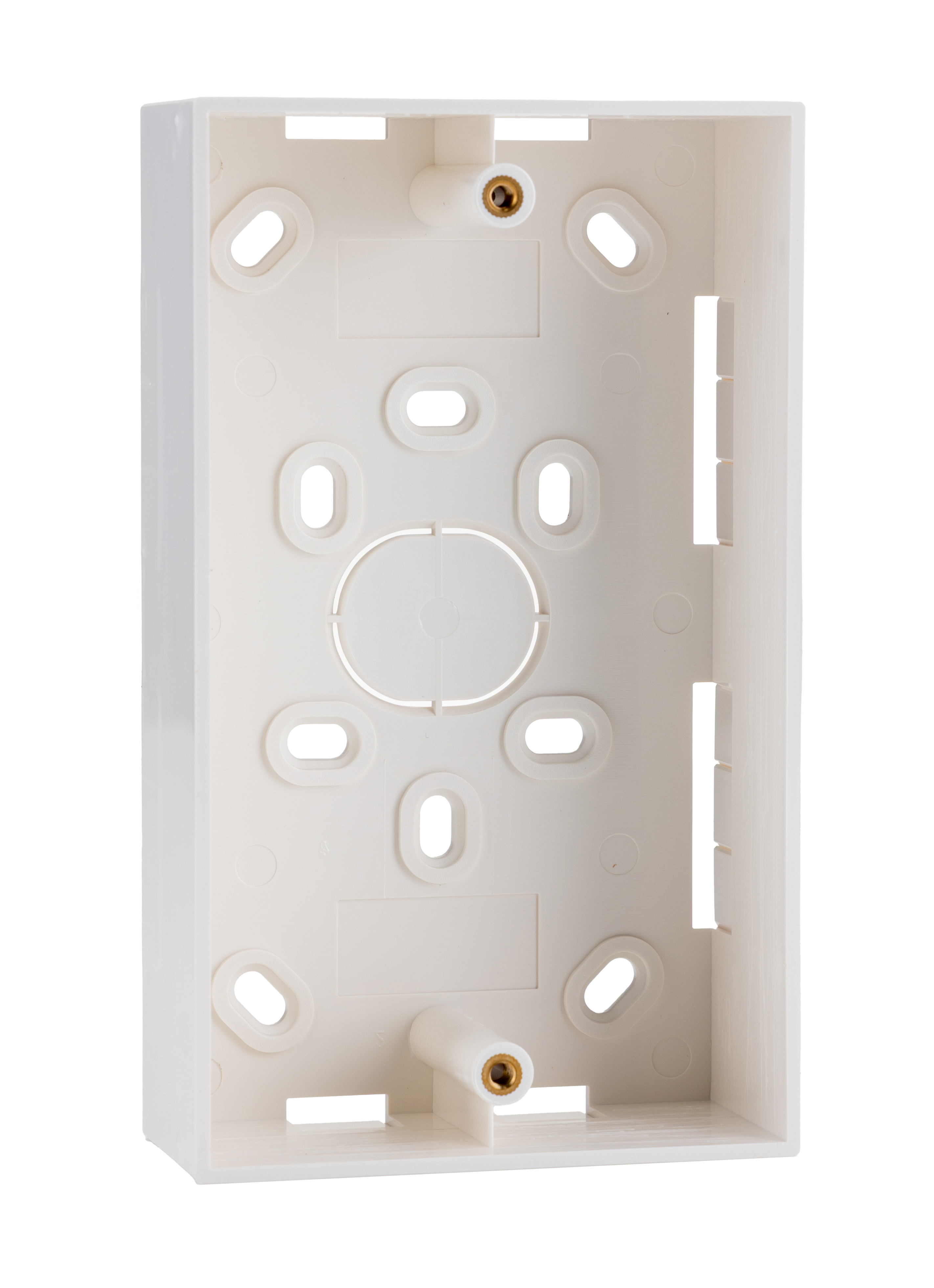 HellermannTyton Connectivity HTC White Plastic Coated ABS Back Box, Wall Mount, 2 Gangs 37 mm 146mm 37 mm