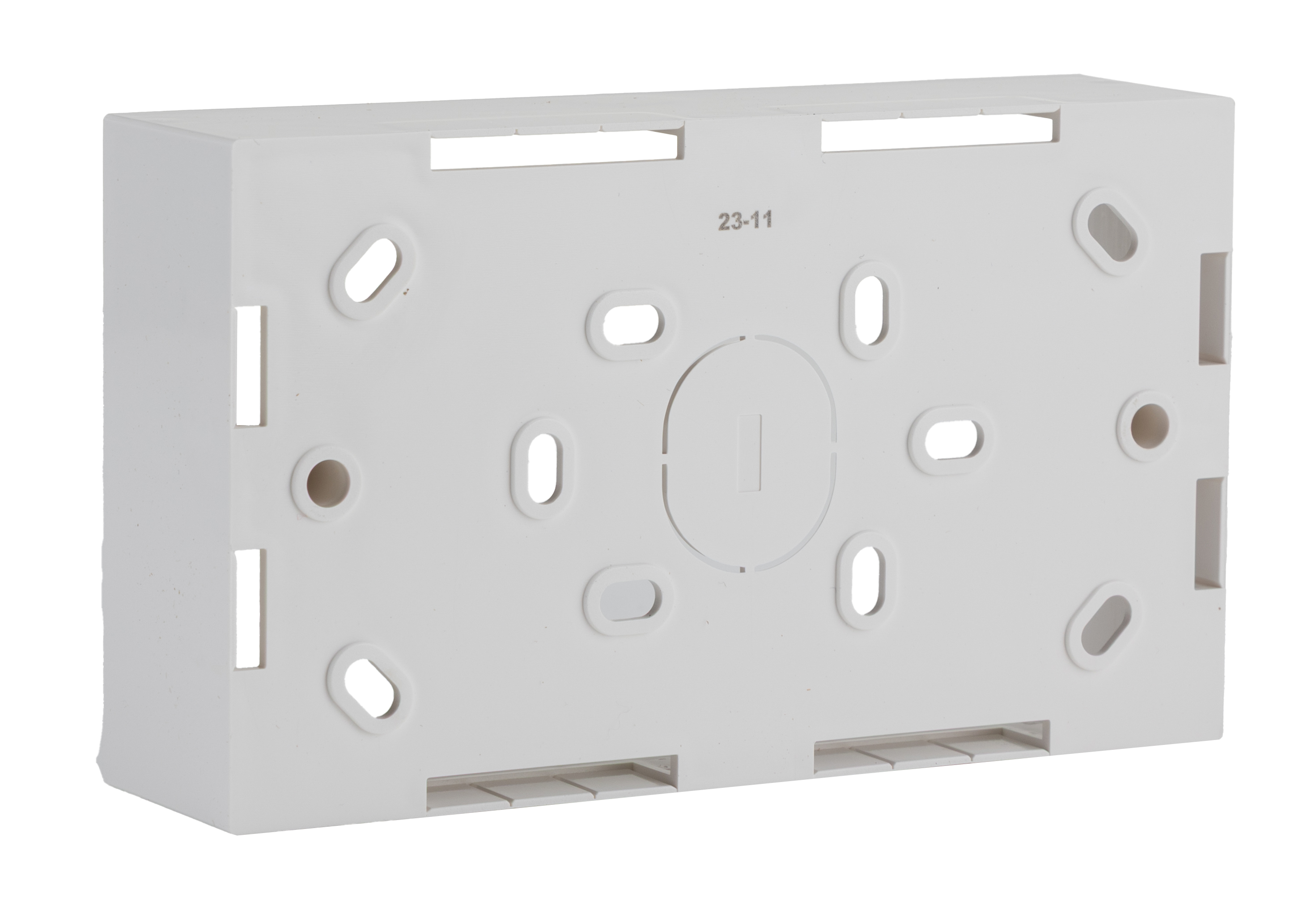 htc-bb2g3710wh HellermannTyton Connectivity HTC White Plastic Coated ABS Back Box, Wall Mount, 2 Gangs 37 mm 146mm 37 mm