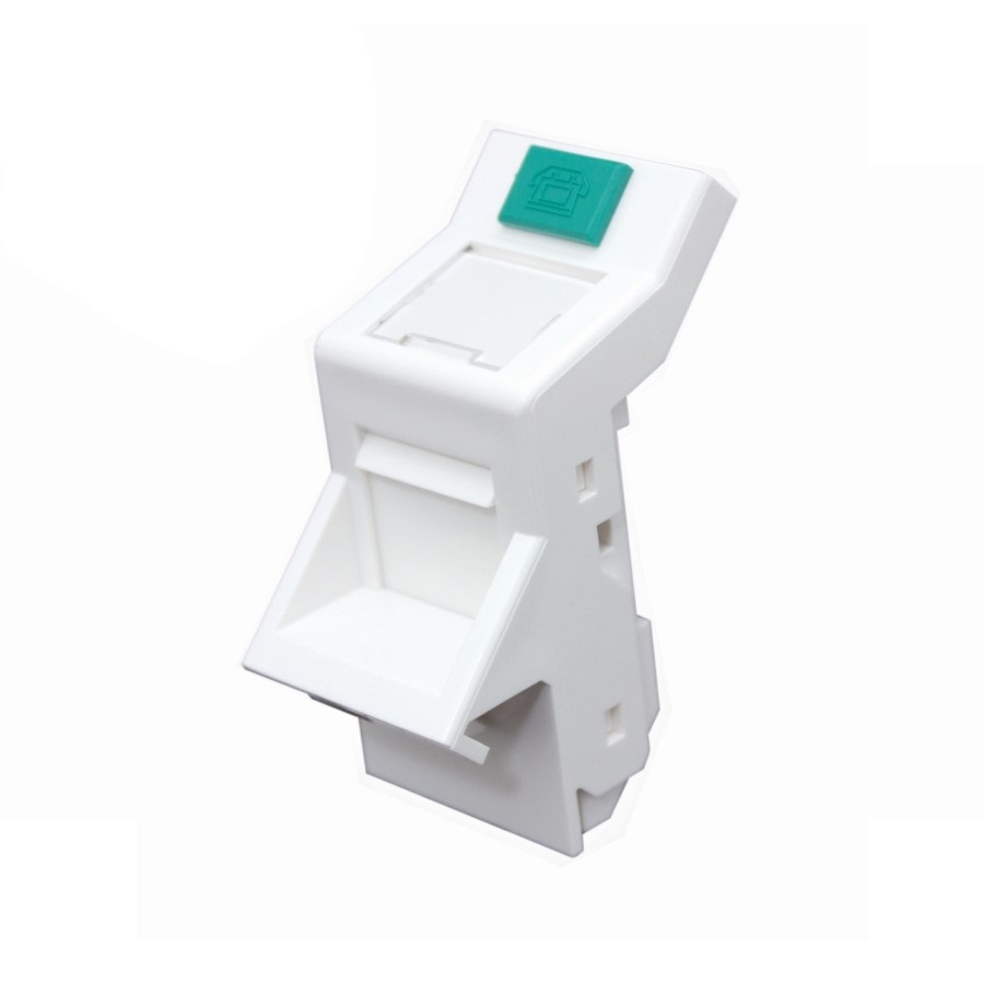 HellermannTyton Connectivity HTC Series, Straight 12 Way RJ45 Snap-In Straight Entry Wall