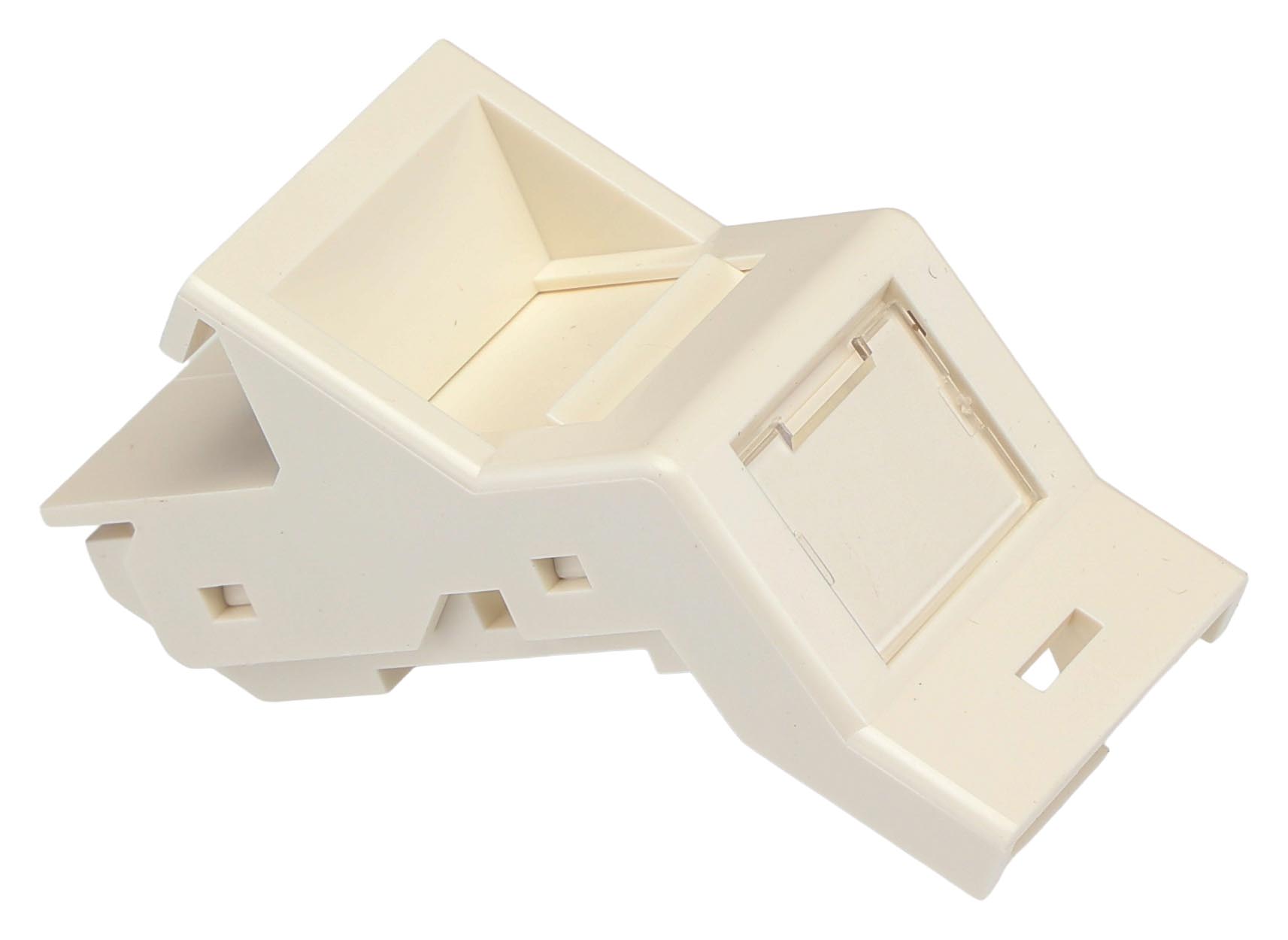 htc-ema50wh HellermannTyton Connectivity HTC Series, Straight 12 Way RJ45 Snap-In Straight Entry Wall