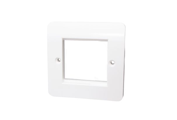 HellermannTyton Connectivity HTC Series, Straight 12 Way RJ45 Single Gang Faceplate