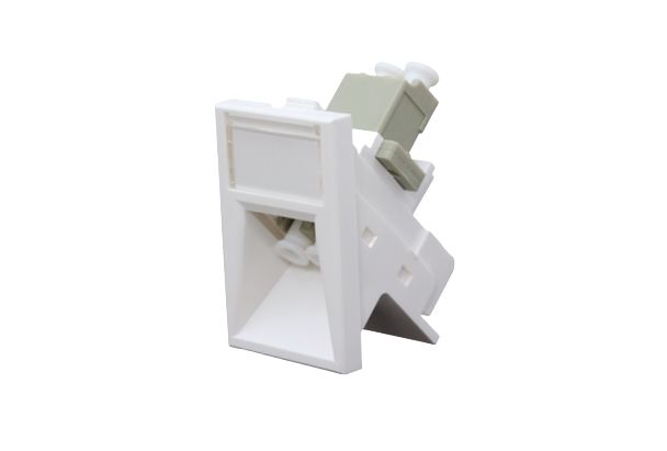 HellermannTyton Connectivity HTC Series, Straight 2 Way RJ45 Angled 6C Fibre Module