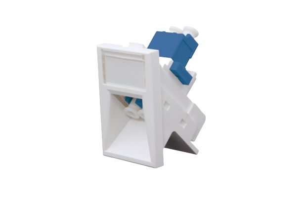 HellermannTyton Connectivity HTC Series, Straight 2 Way RJ45 Angled 6C Fibre Module