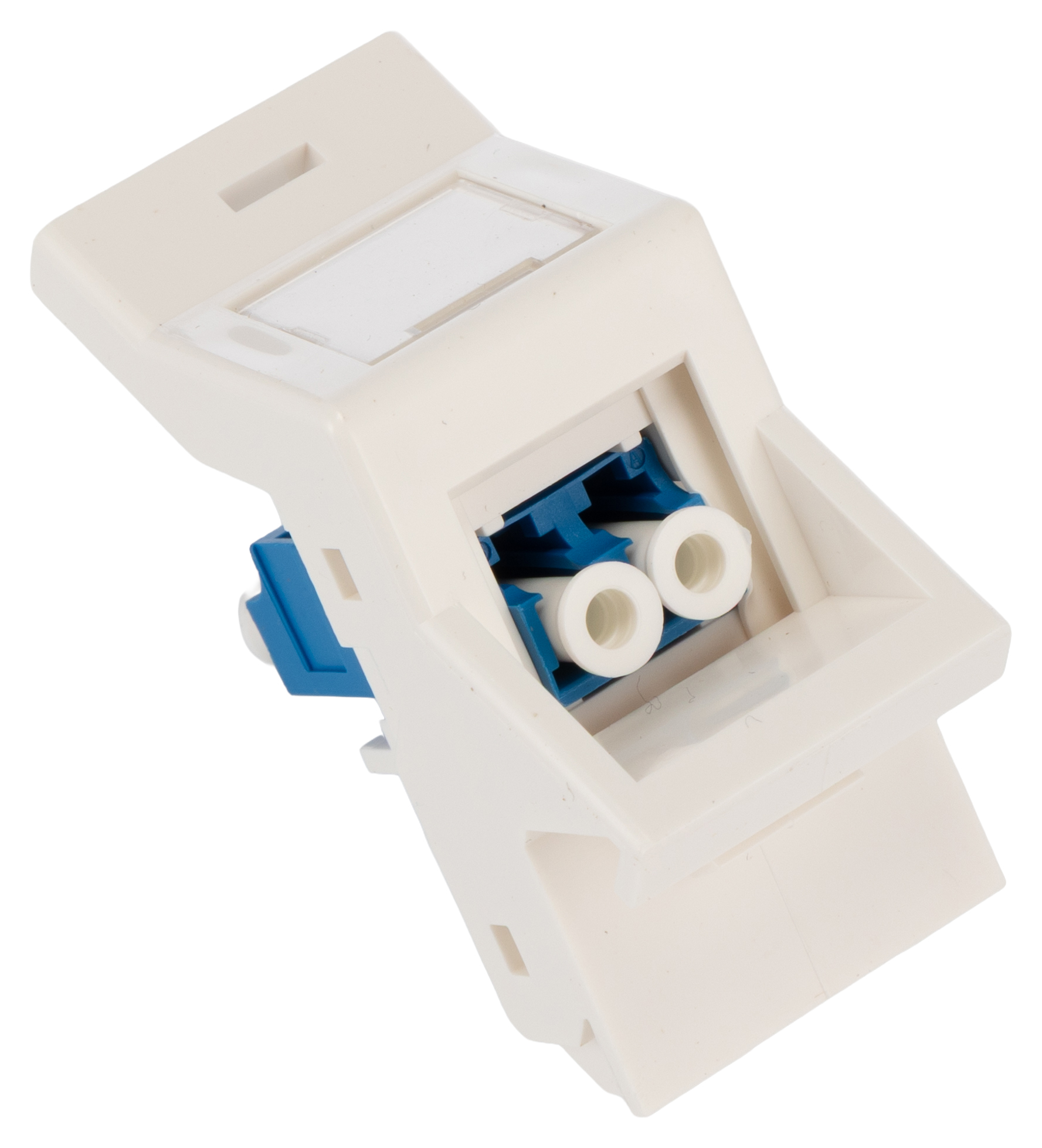 HellermannTyton Connectivity HTC Series, Straight 2 Way RJ45 Angled Euro Fibre Module Angle