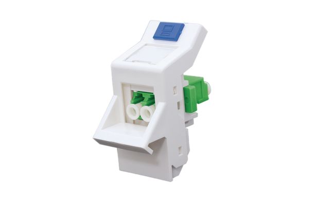 HellermannTyton Connectivity, HTC, LC, APC Single Mode Duplex Fibre Optic Connector