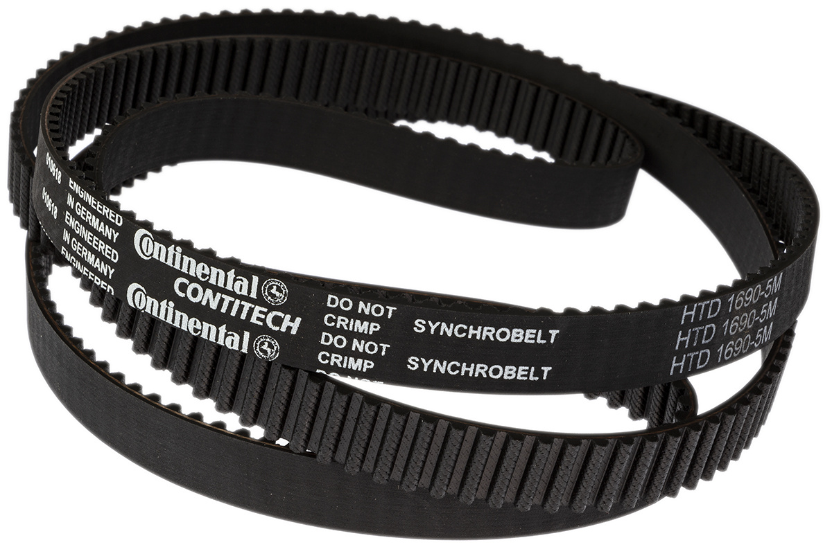 Contitech HTD 1690-5M-15 Timing Belt 338 Teeth, 1.69 m Length, 15 mm Width