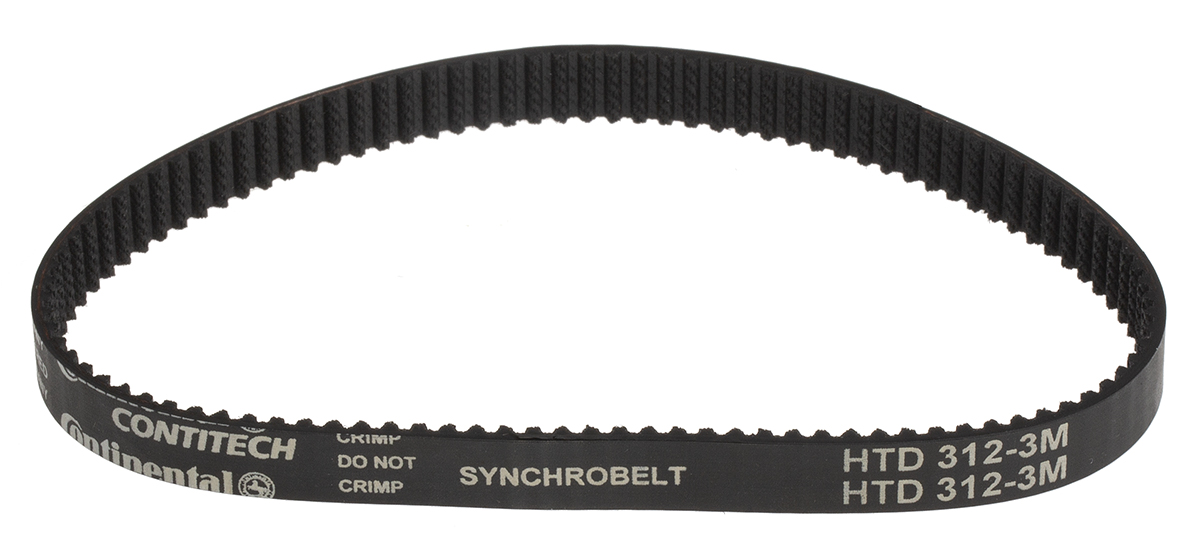 Contitech HTD 312-3M-09 Timing Belt 104 Teeth, 312 mm Length, 9 mm Width