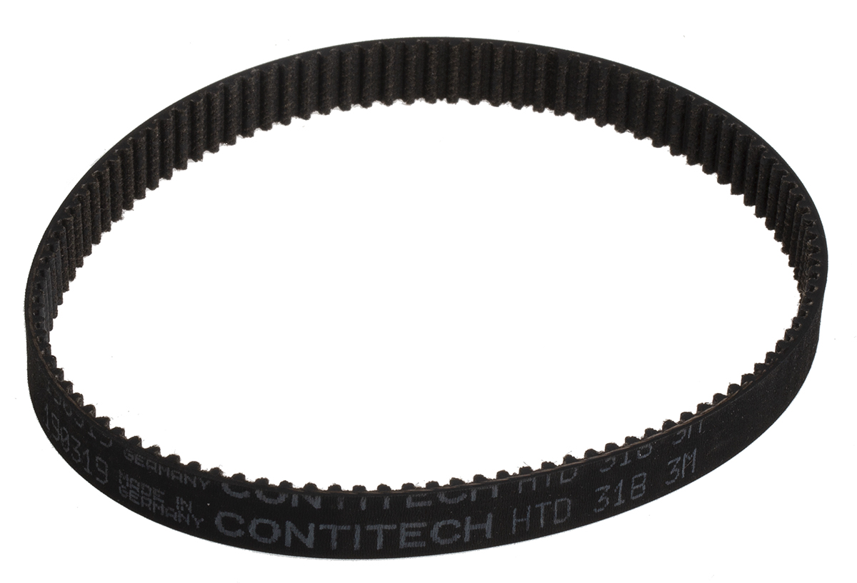 Contitech HTD 318-3M-09 Timing Belt 106 Teeth, 318 mm Length, 9 mm Width