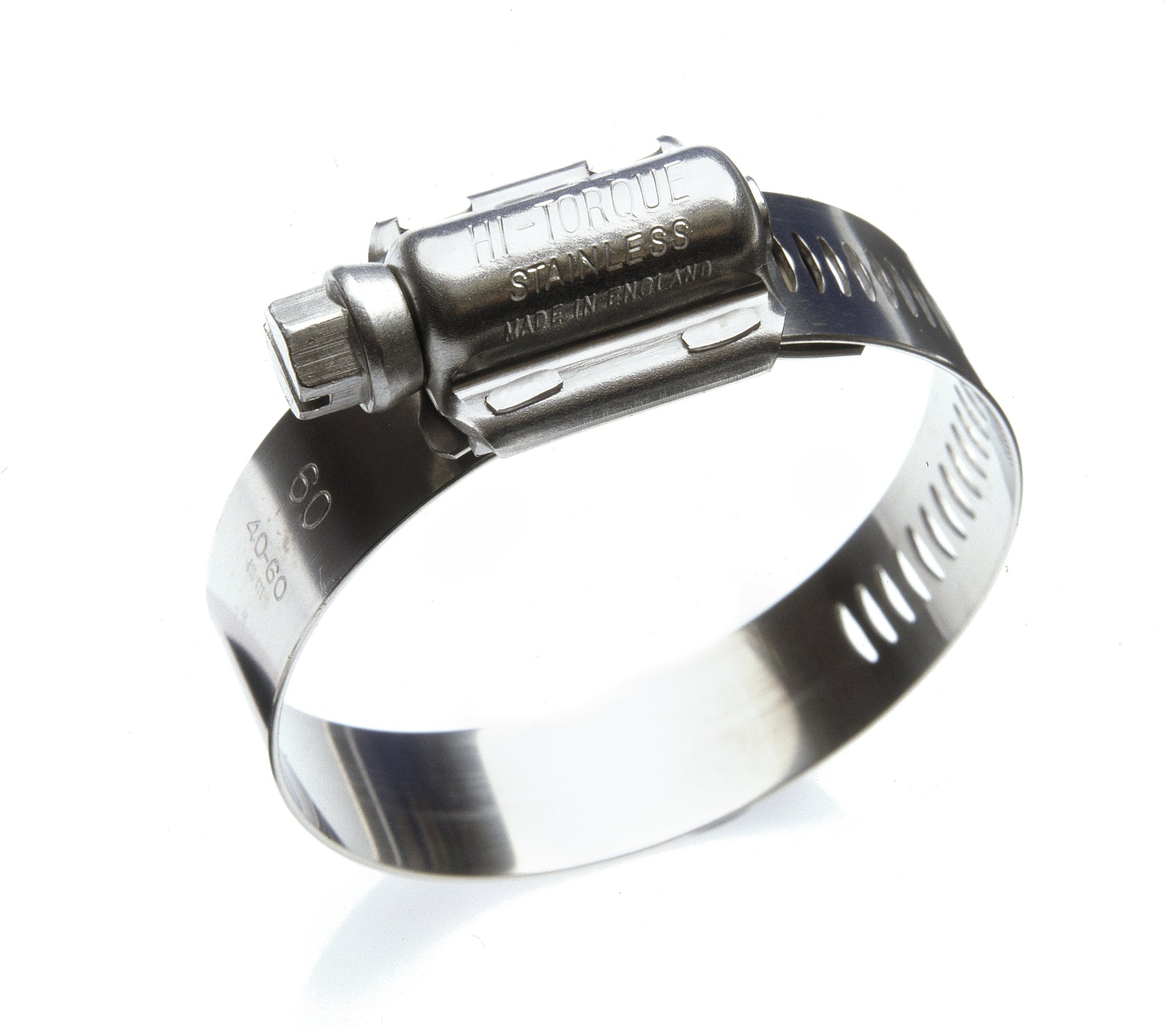 HI-TORQUE Stainless Steel Slotted Screw Hose Clip 480 mm ID