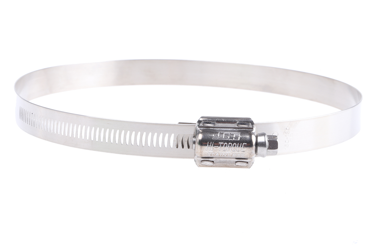 HI-TORQUE Stainless Steel Slotted Hex Worm Drive 180 mm ID