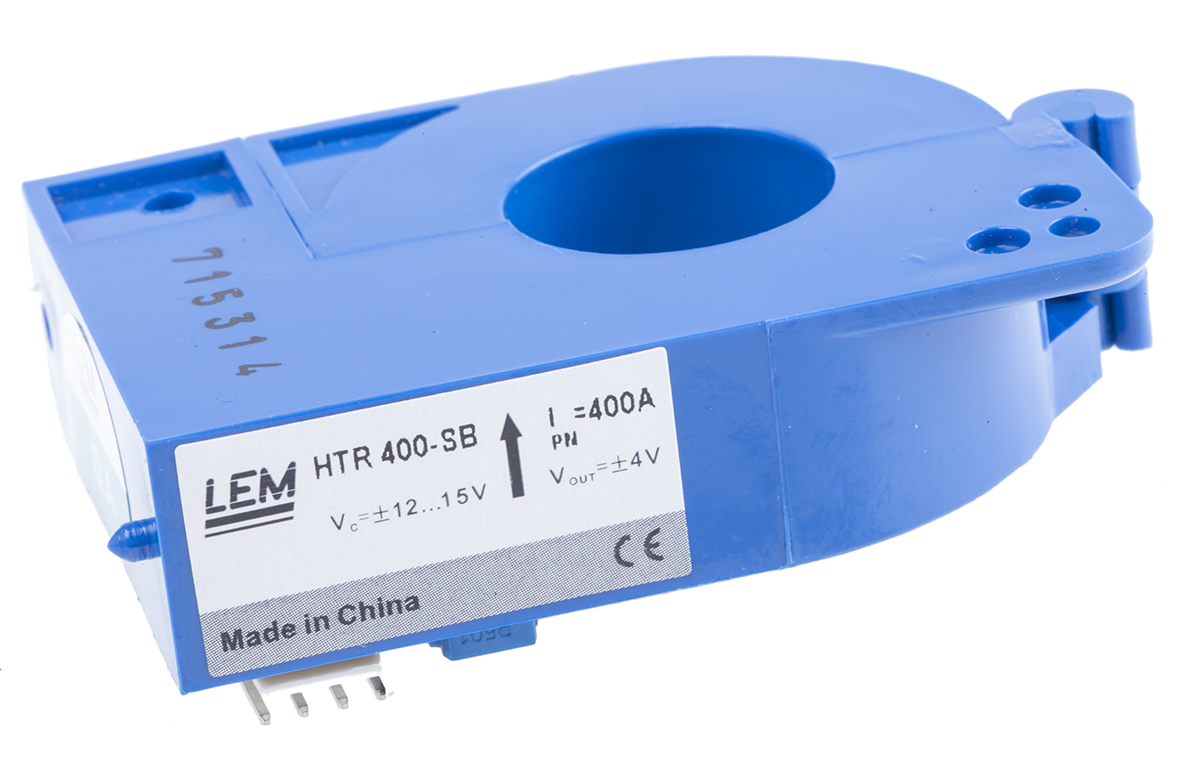 LEM HTR 50 to 500-SB Series Current Transformer 400 A 12V, 15 V 21 mm Bore