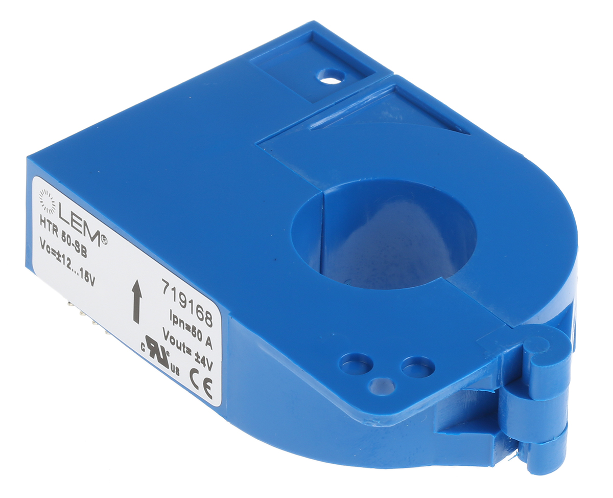 LEM HTR 50 ... 500-SB Series Current Transformer 50 A 12V, 15 V 21 mm Bore