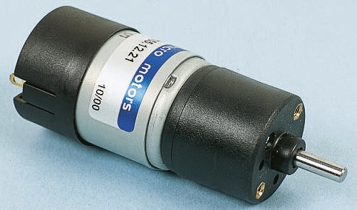 Micromotors Geared DC Geared Motor, 7.2 W, 12V dc, 25 Ncm, 620rpm, 4 mm Shaft Diameter