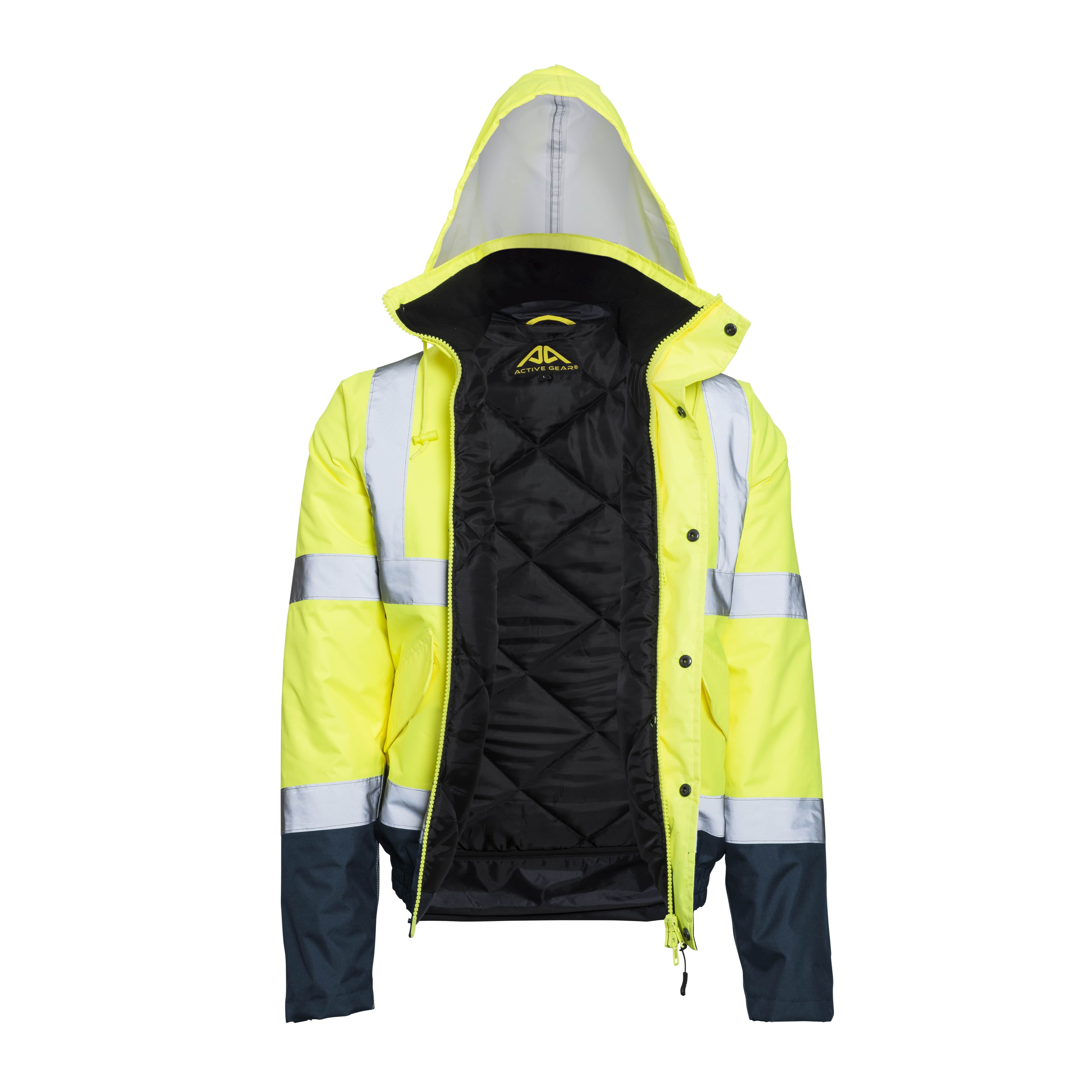 hvflays Active Gear HVFLAY Yellow, Navy Unisex Hi Vis Jacket, S