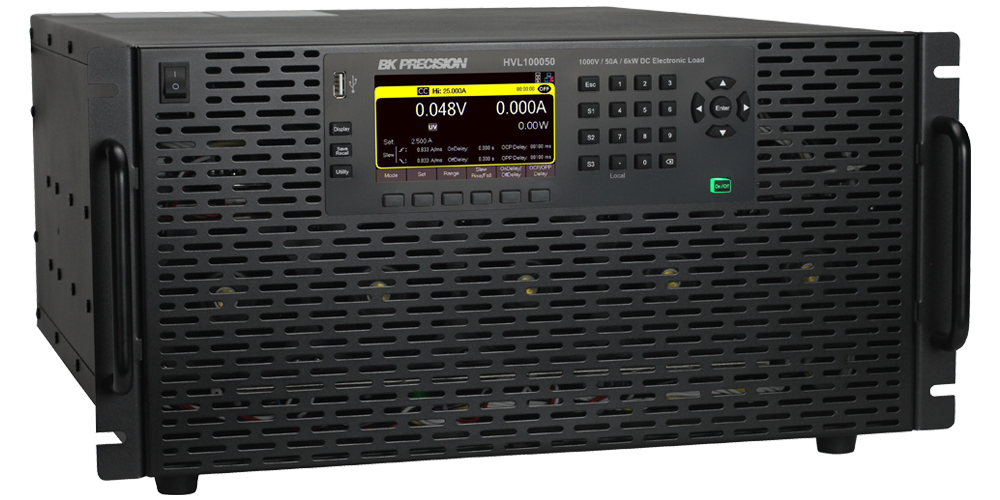 hvl100050 BK Precision HVL Series Electronic DC Load, 6 kW, 1000 V, 50 A