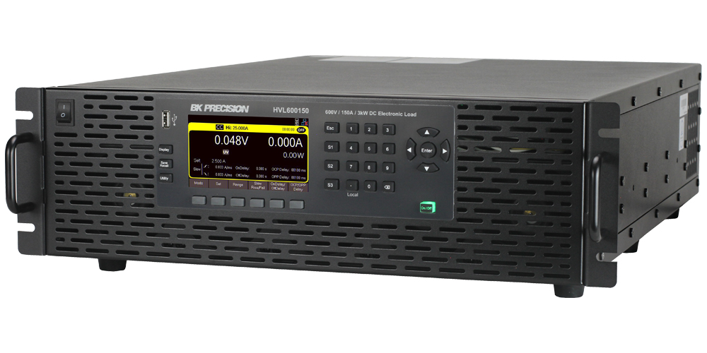 hvl600150 BK Precision HVL Series Electronic DC Load, 3 kW, 600 V, 150 A