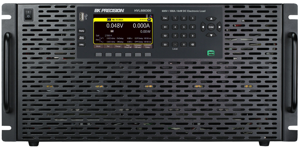 BK Precision HVL Series Electronic DC Load, 6 kW, 600 V, 300 A