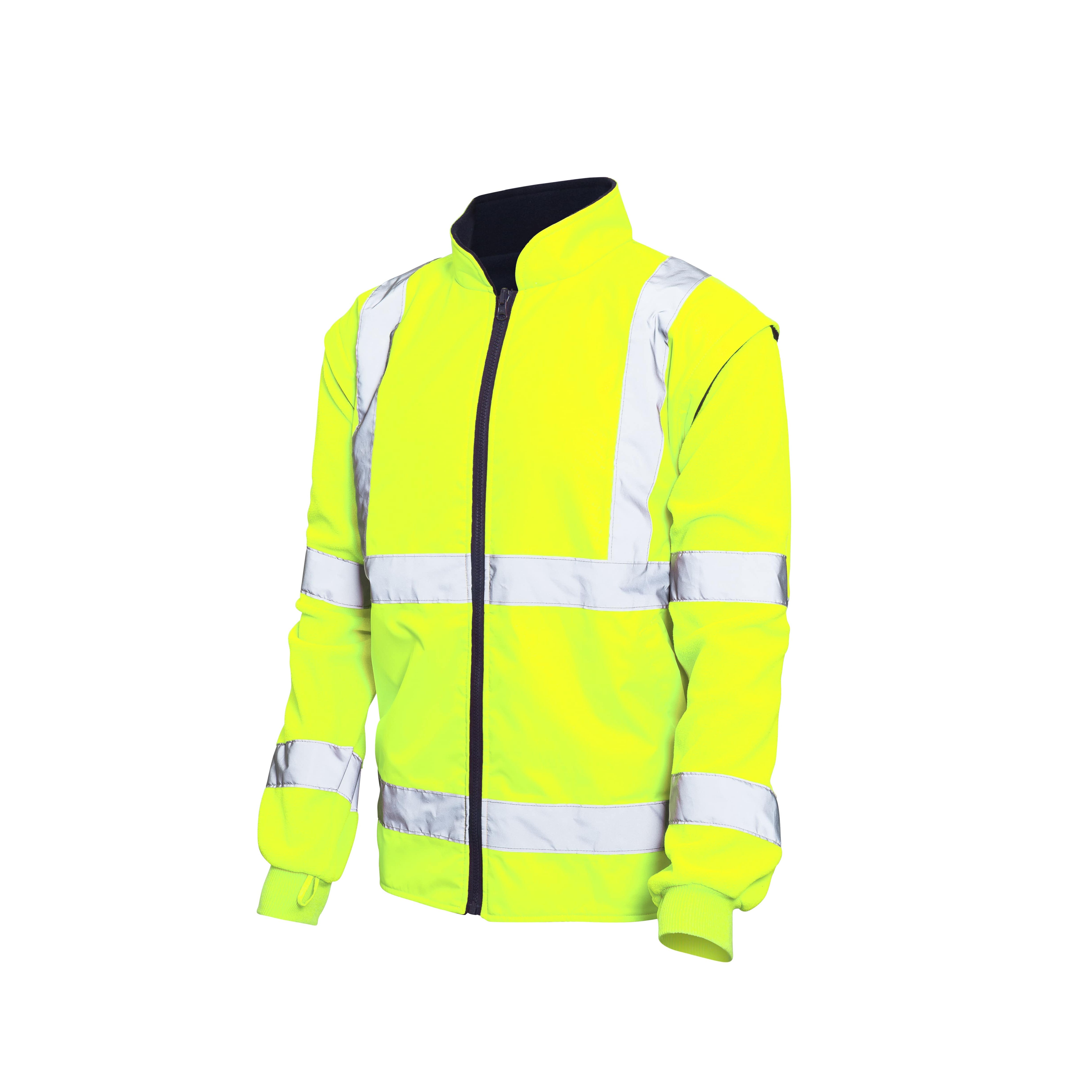 hvrefyl Active Gear HVREFY Navy, Yellow Unisex Hi Vis Jacket, L