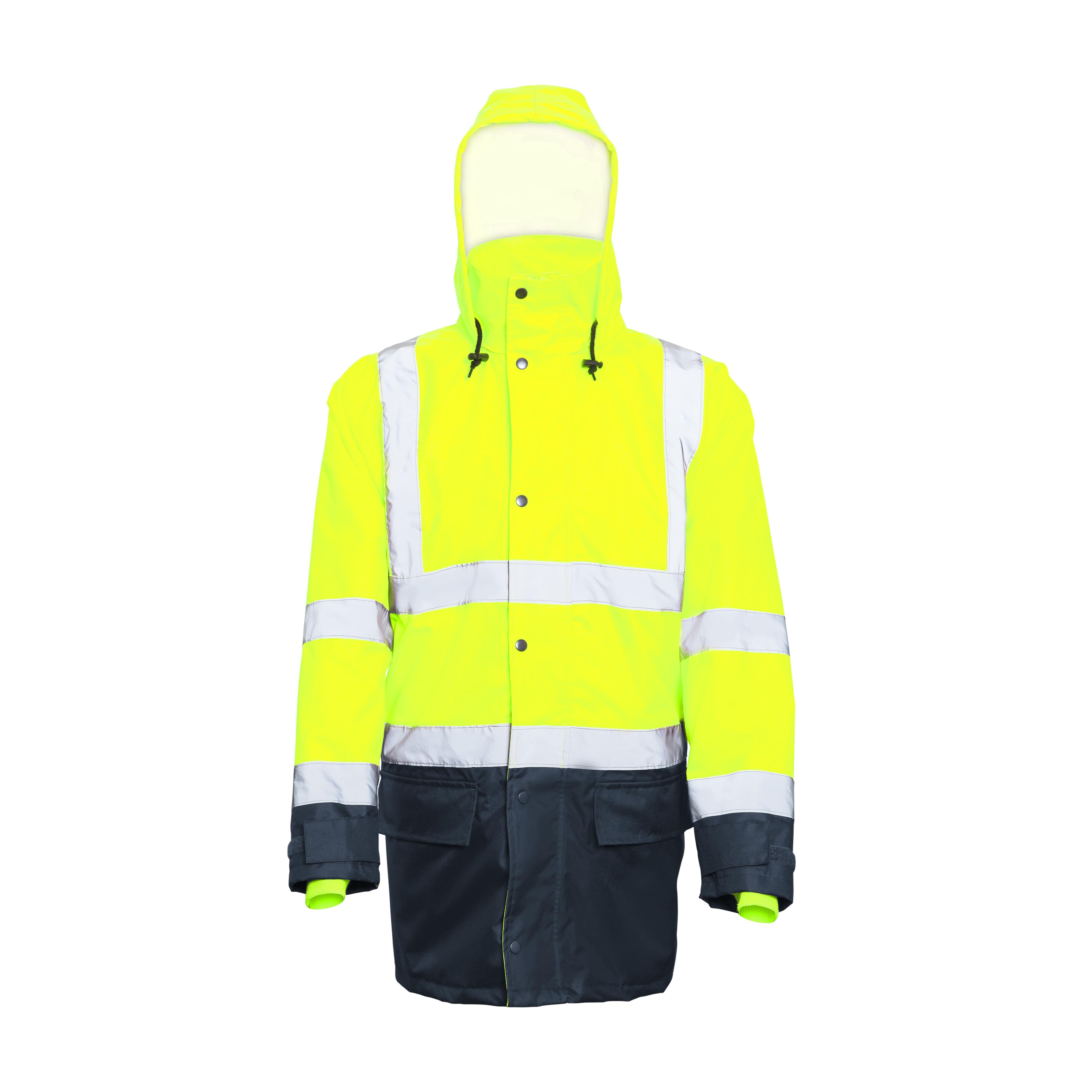 hvrefys Active Gear HVREFY Navy, Yellow Unisex Hi Vis Jacket, S