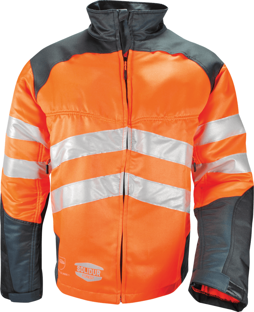 Solidur HVVEOR Orange Unisex Jacket, L