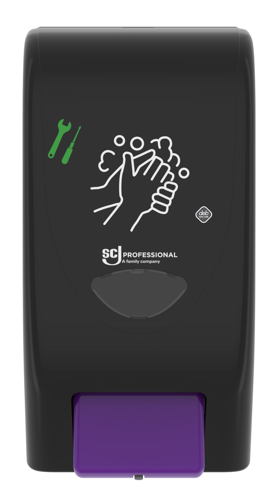 SCJ Professional Wall Mounted Soap Dispenser 2 L for DEB Naturals Handwash, DEB Sunflower Wash, DEB Citrus Power Wash,