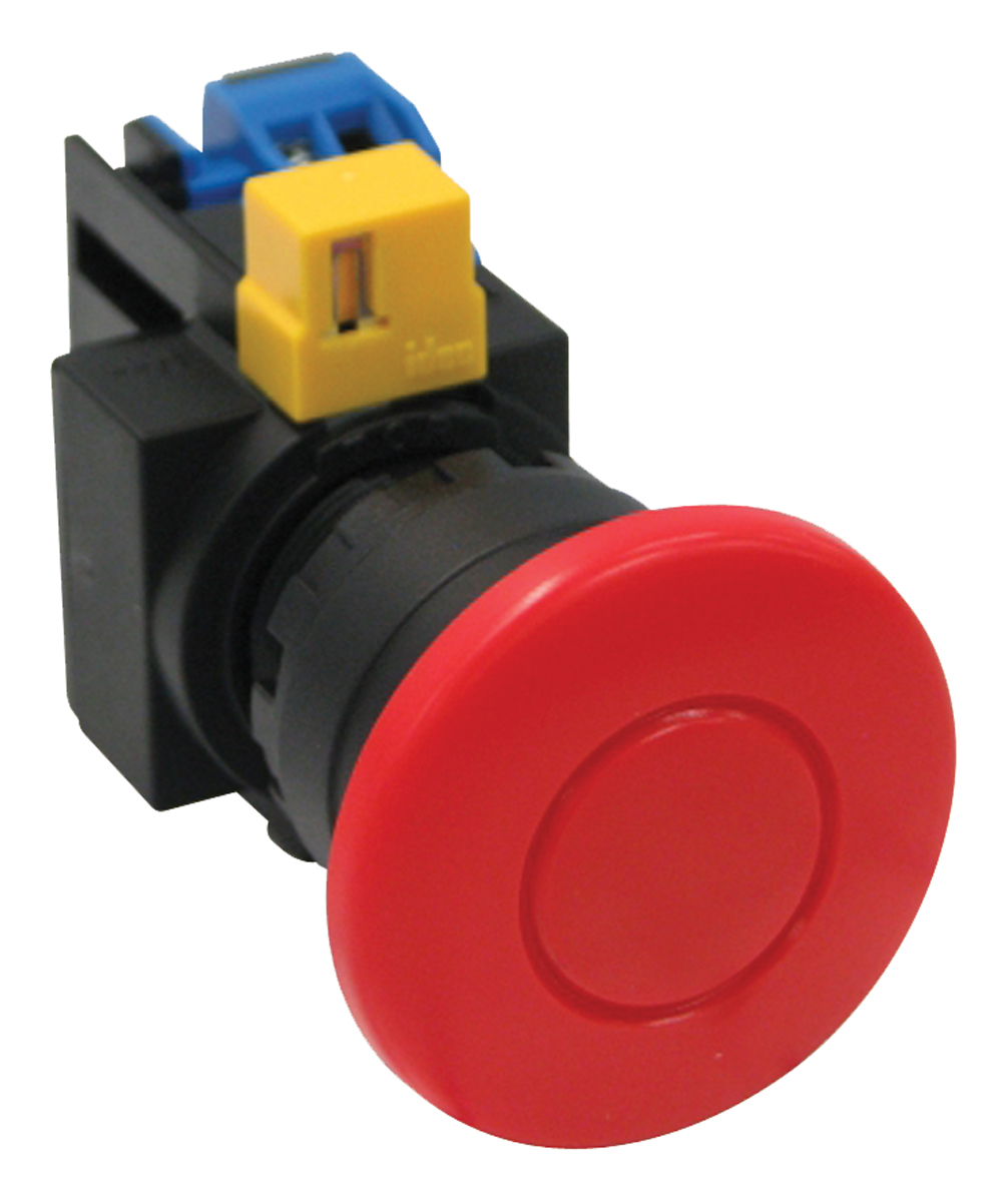 Idec IDEC HW Series Push Button, Panel Mount, 22mm Cutout, SPST
