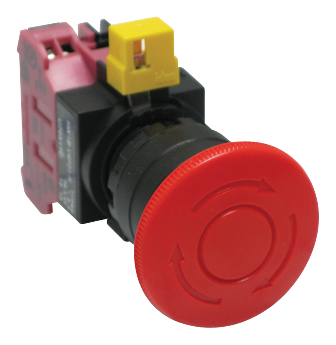 Idec HW Series Twist Release Emergency Stop Push Button, Panel Mount, 22 mm Cutout, 1 NC, IP65