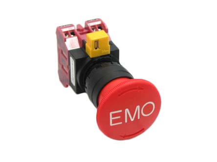 Idec HW Series Twist Release Emergency Stop Push Button, Panel Mount, 22 mm Cutout, 2 NC, IP65