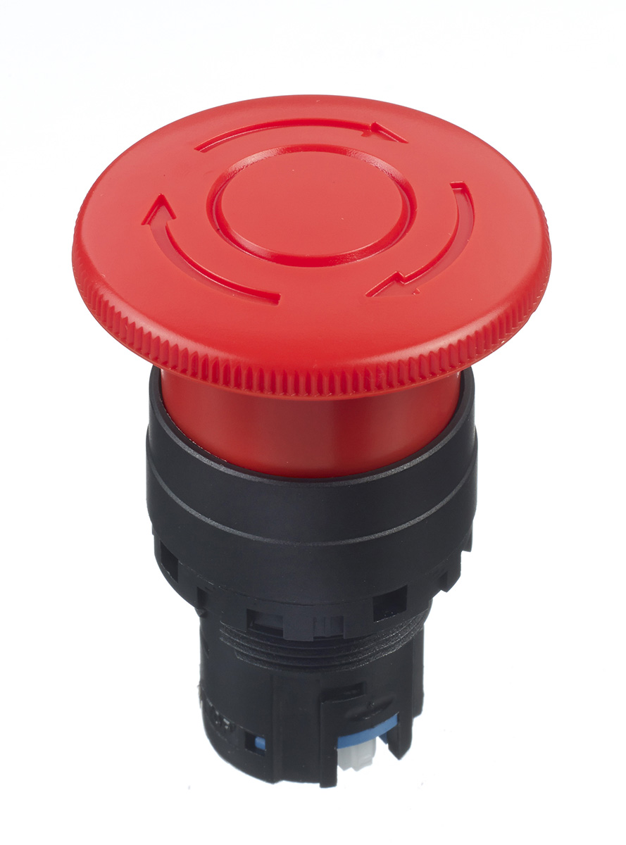 Idec HW Series, Twist Release, Emergency Stop Push Button Head
