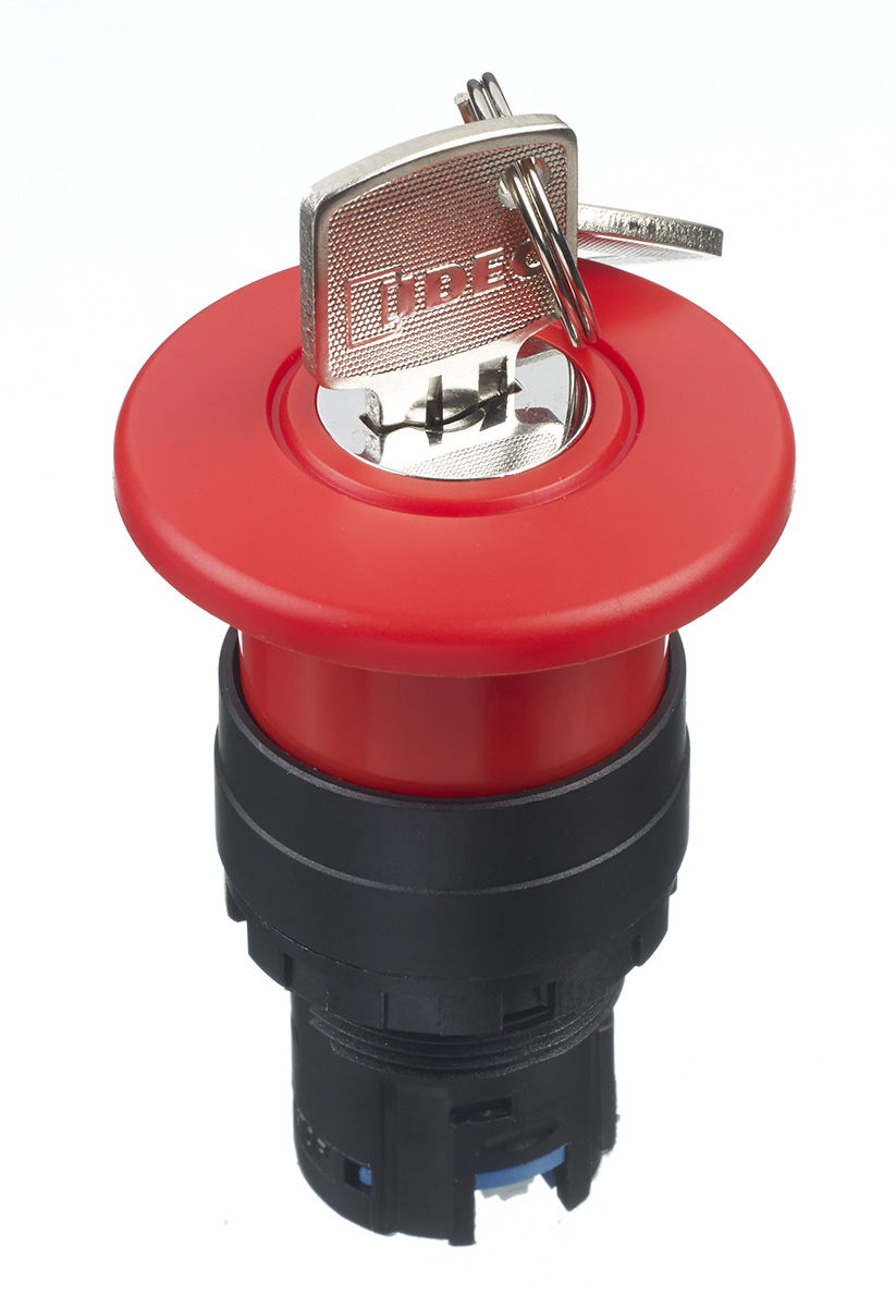 Idec HW Series, Key Release, Emergency Stop Push Button Head