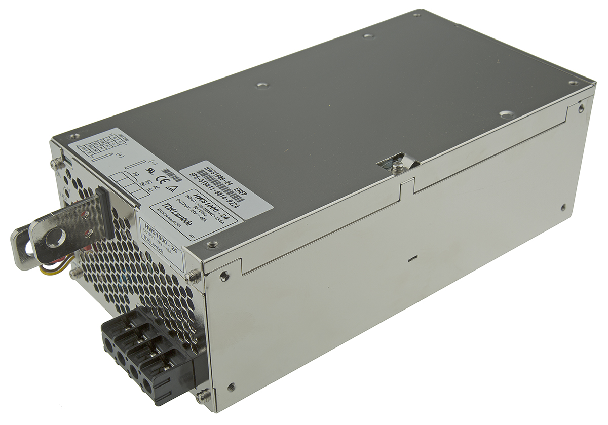 TDK-Lambda Switching Power Supply, HWS1000-24 24V dc, 44A, 1 kW, Input 85V ac to  330 V dc, 265V ac
