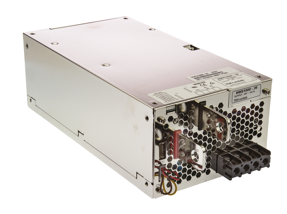 TDK-Lambda Switching Power Supply, HWS1000-36 36V dc, 29.3A, 1 kW, Input 85V ac to  330 V dc, 265V ac