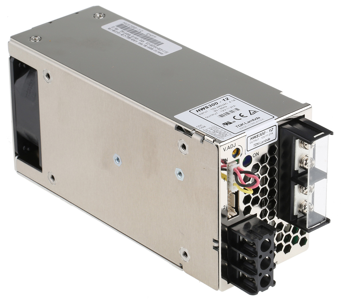 TDK-Lambda Switching Power Supply, HWS300-12 12V dc, 27A, 324 W, Input 85V ac to  330 V dc, 265V ac