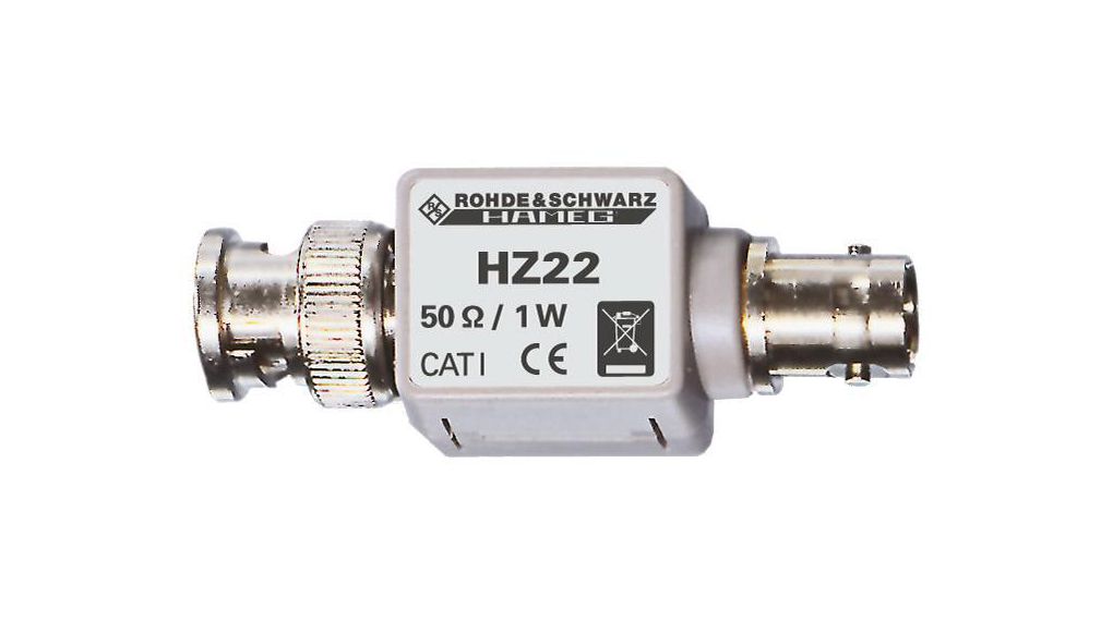 Rohde & Schwarz HZ Series Male BNC, 50 Ω, Straight Body Solder
