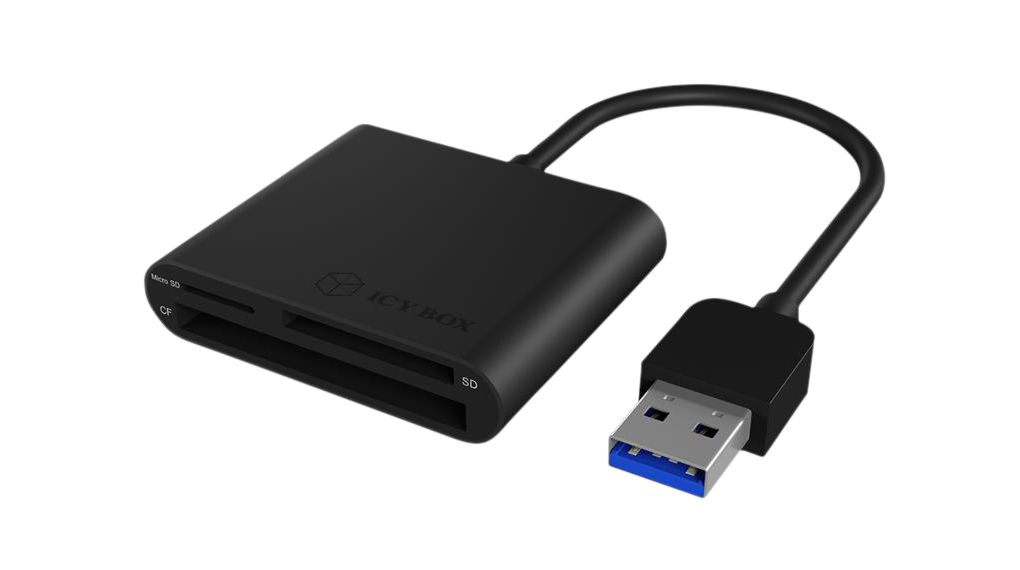 ICY BOX 1 Port Memory Card Reader USB 3.0 MicroSD, CF, SD