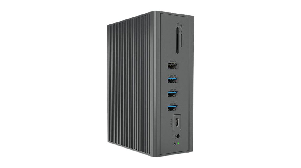 ICY BOX  3 4 k USB Docking Station PLe, CAT 3.0, ISO 2.0, ISO 3.0 Portswith HDMI, VGA - 10 xUSB ports