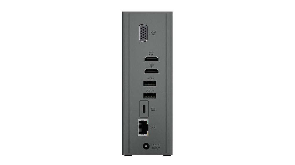 ib-dk2262ac ICY BOX  3 4 k USB Docking Station PLe, CAT 3.0, ISO 2.0, ISO 3.0 Portswith HDMI, VGA - 10 xUSB ports
